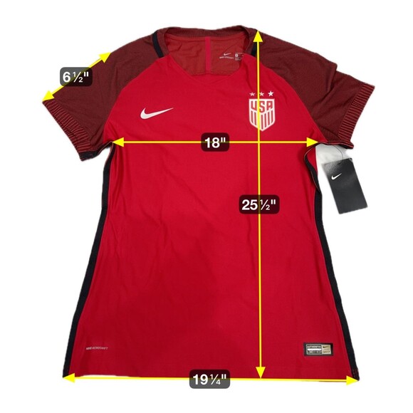 Nike USA USWNT Vaporknit Soccer Red Jersey 832963-687 Women's Medium Authentic - Picture 2 of 10